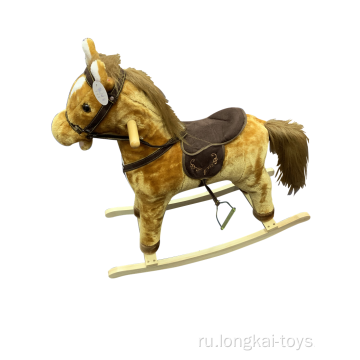 Деревянная лошадка-качалка на продажу